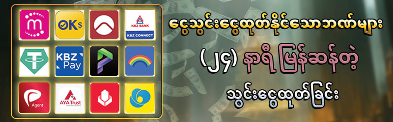Shwe999 ငွေသွင်းငွေထုတ် စနစ်